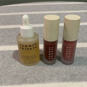 Summer Fridays Serum and Lip Duo in Clear and Pink